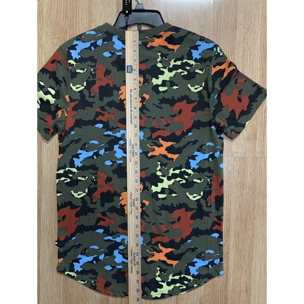 Edgar + Ash Men's Tshirt Multicolor Camouflage Neck Short Sleeve Size Small NWT - Picture 6 of 7